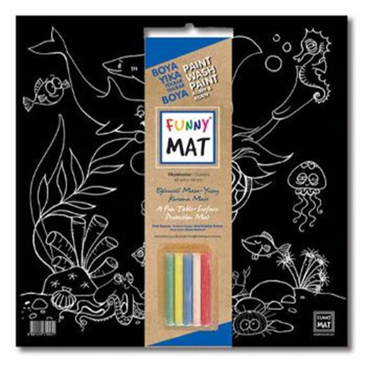 Funny Mat - Black Okyanus (Tebeşirli )