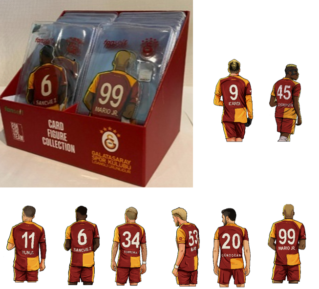 Galatasaray Ayraç Standı ( 96 Adet Futbolcu Ayraçı )