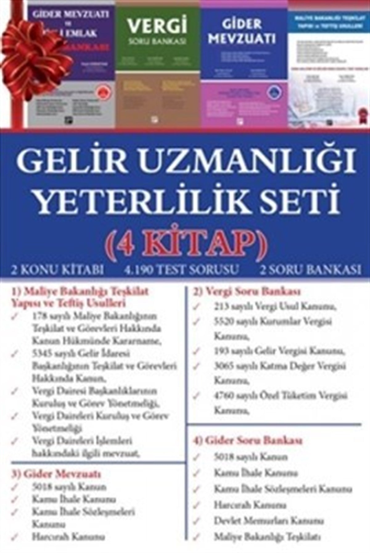 Gelir Uzmanlığı Yeterlilik Seti (4 Kitap Takım)