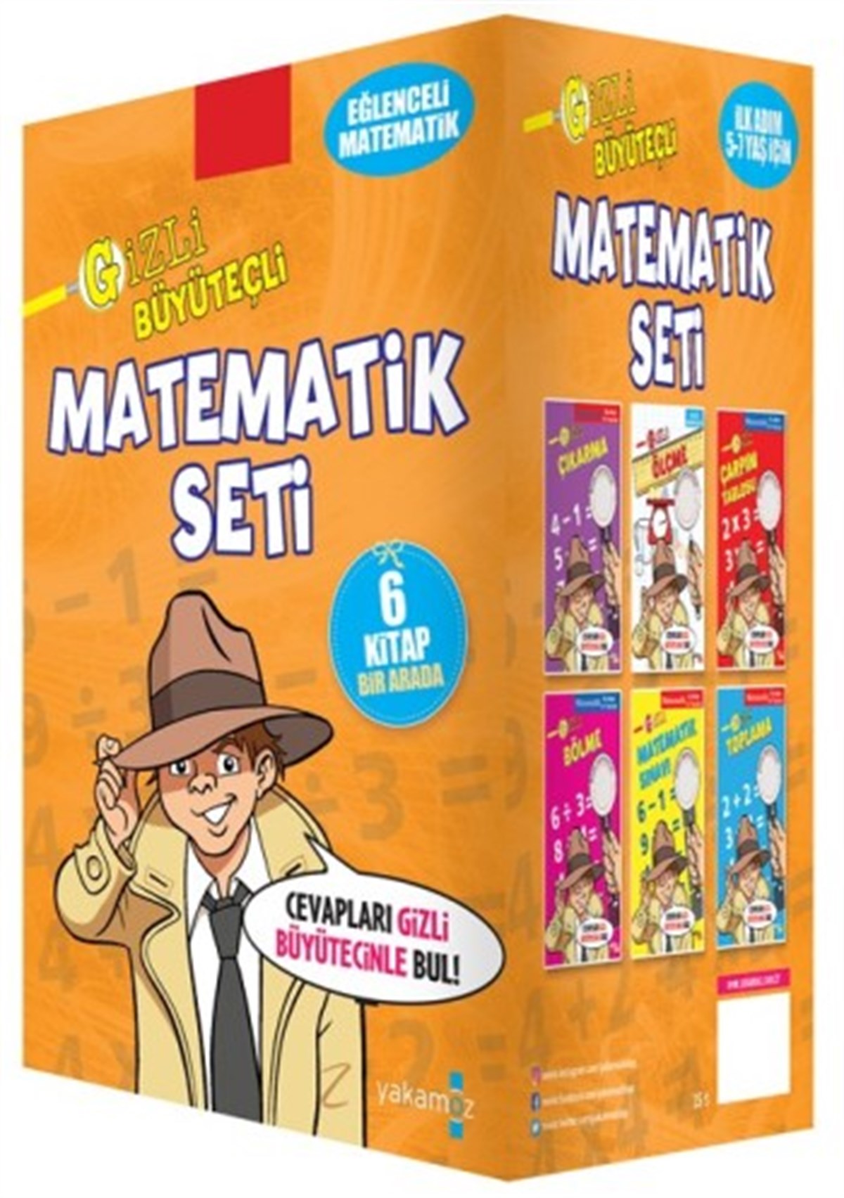 Gizli Büyüteçli Matematik (6 Kitap Set)