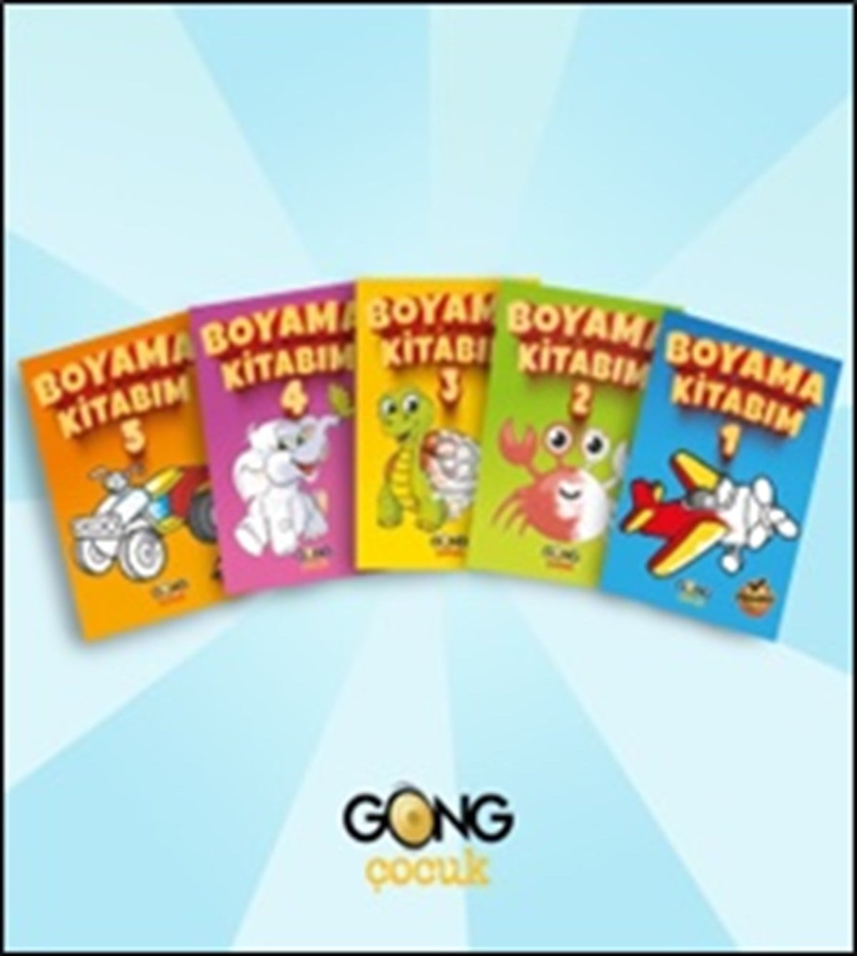 GONG ÇOCUK YAYINCILIK BOYAMA KİTABIM 5’li