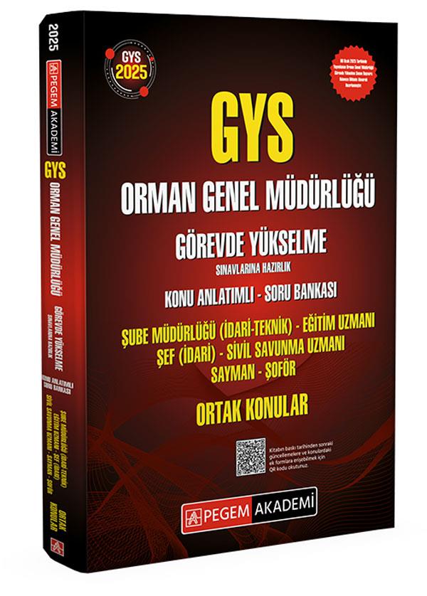GYS Orman Genel Müdürlüğü Görevde Yükselme Sınavlarına Hazırlık - 2025
