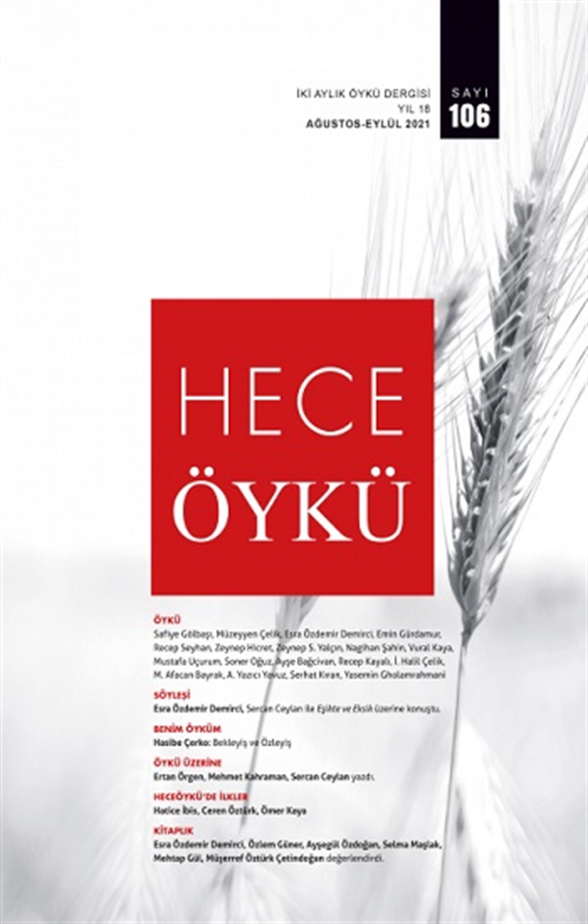 Hece İki Aylık Öykü Dergisi  - Sayı 106