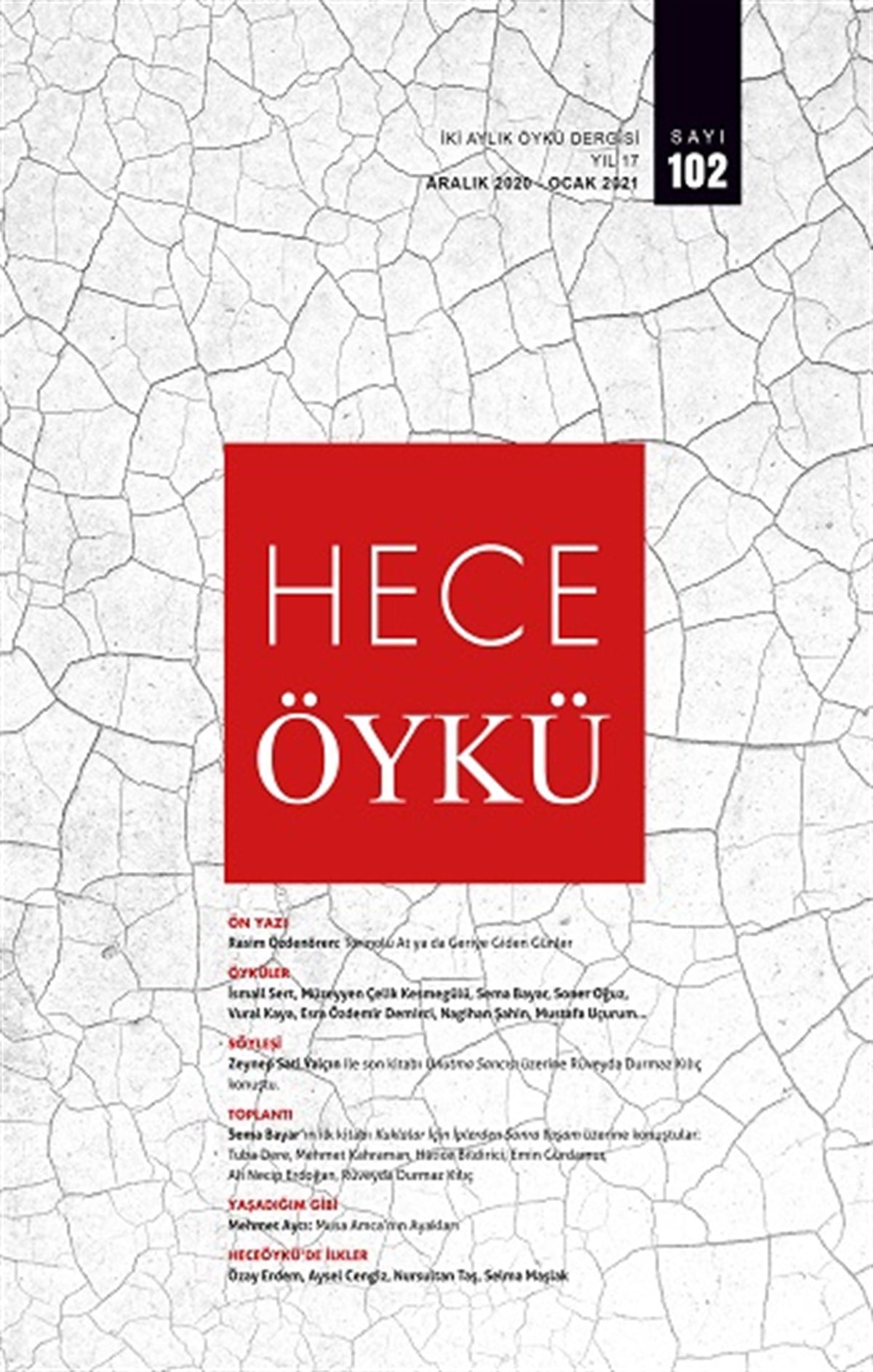 Hece İki Aylık Öykü Dergisi Sayı 102 Aralık 2020 - Ocak 2021