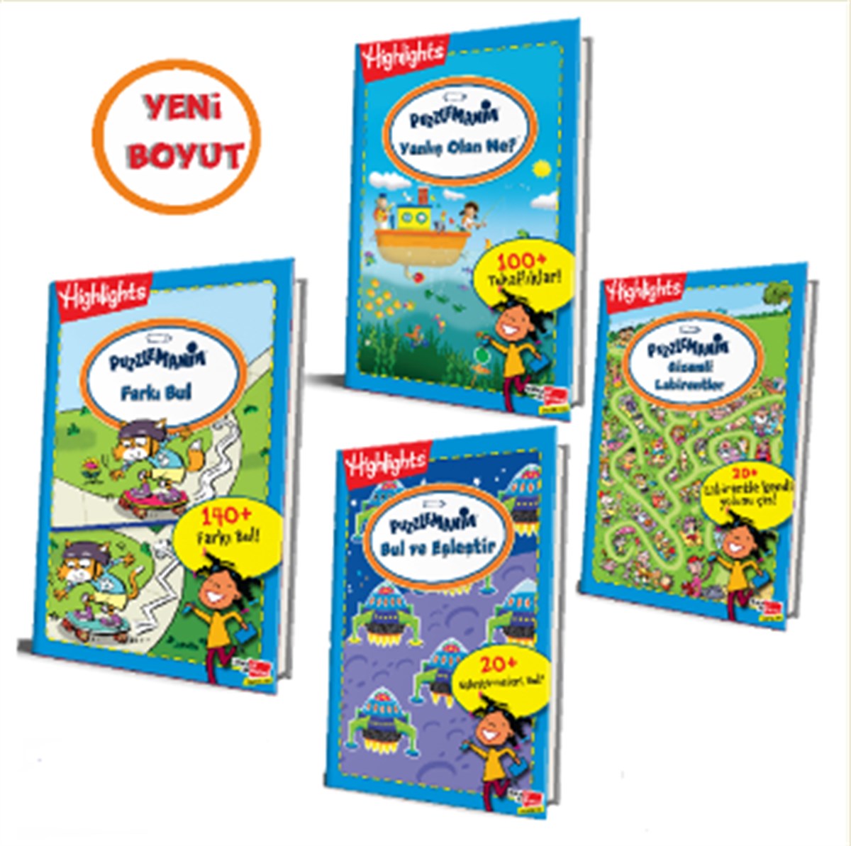 Highlights Puzzlemania (On The Go Serisi) 4'lü Set