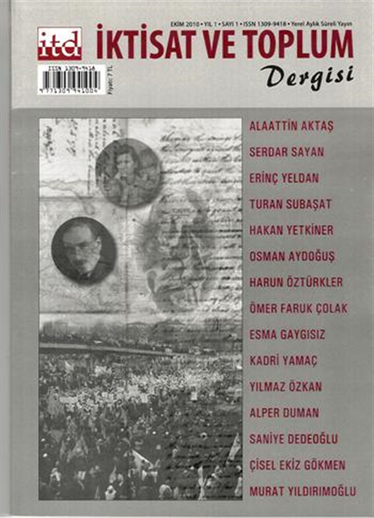 İktisat ve Toplum Ekim 2010 Sayı 1