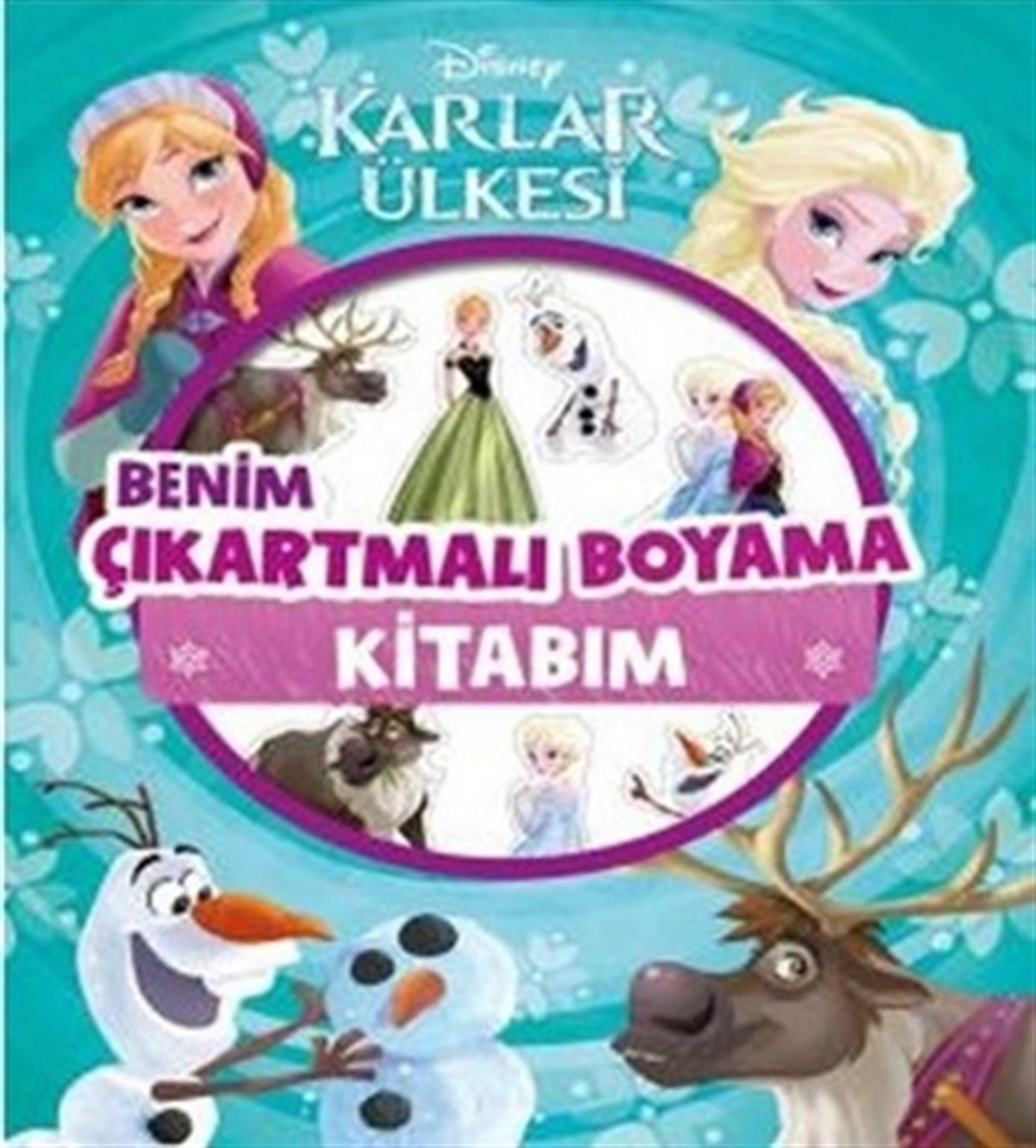 Karlar Ülkesi Benim Çıkartmalı Boyama Kitabım