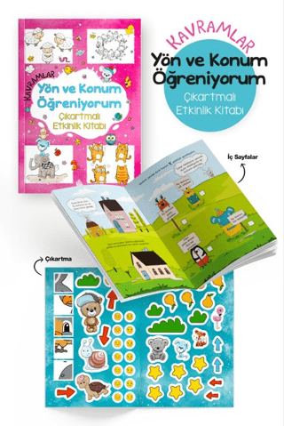 Kavramlar – Yön ve Konum Öğreniyorum – Çıkartmalı Etkinlik Kitabı