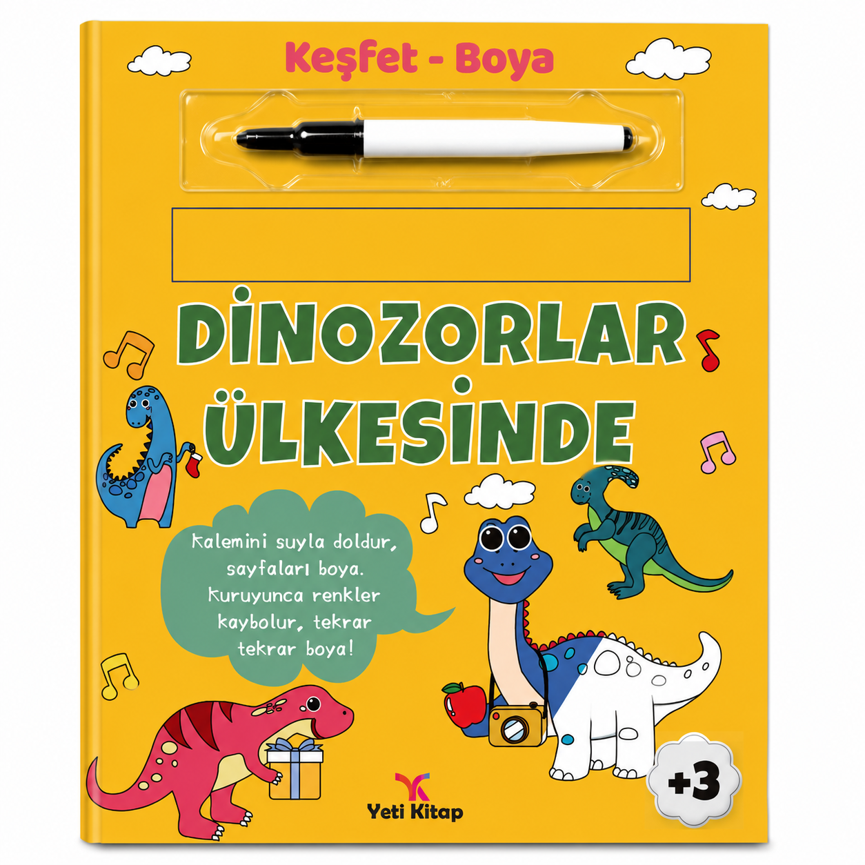 Keşfet Boya - Dinozorlar Ülkesinde - Ciltli