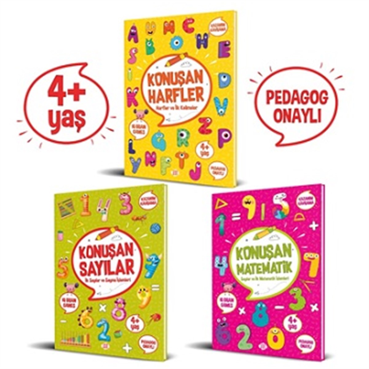 Konuşan Etkinlikler Serisi  (4+ Yaş 3 Kitap)