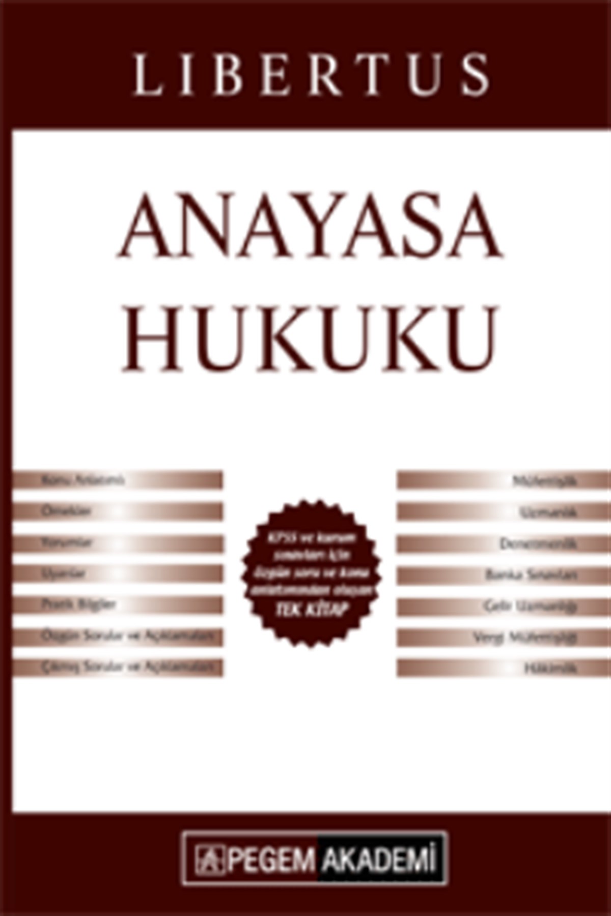 KPSS Libertus Anayasa Hukuku Konu Anlatımlı