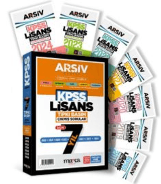 KPSS Lisans Son 7 Yıl Arşiv Serisi Tıpkı Basım Fasikül Fasikül Çıkmış Sorular