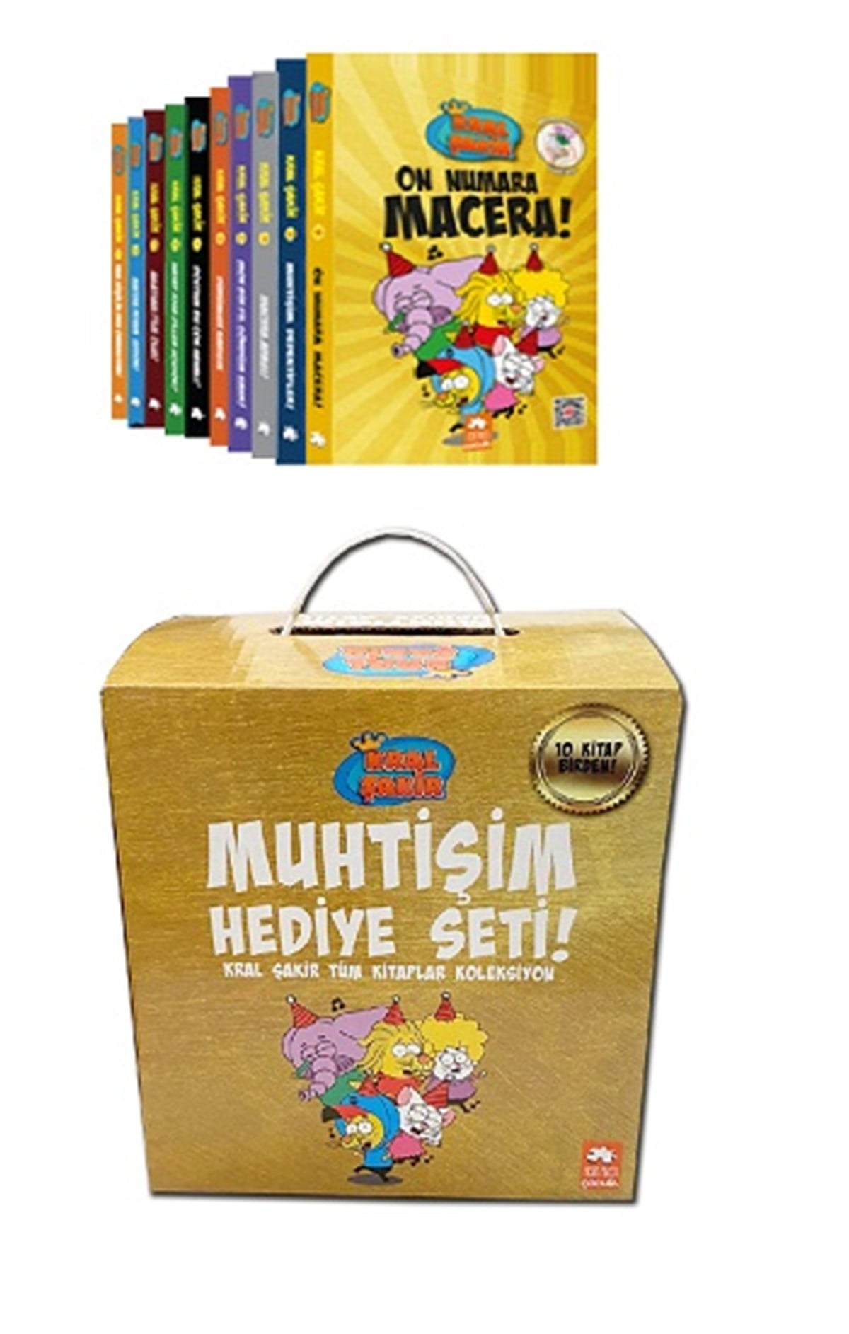 Kral Şakir - Muhtişim Hediye Seti (10 Kitap Set)