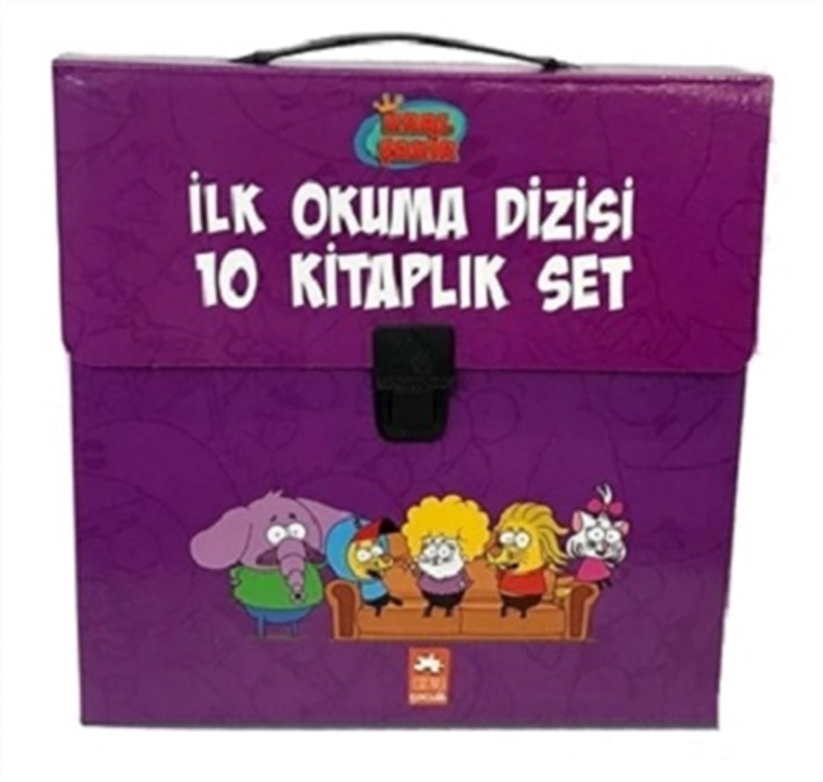 Kral Şakir İlk Okuma Kitaplari Çantali Set (10 Kitap Takım) - Mor