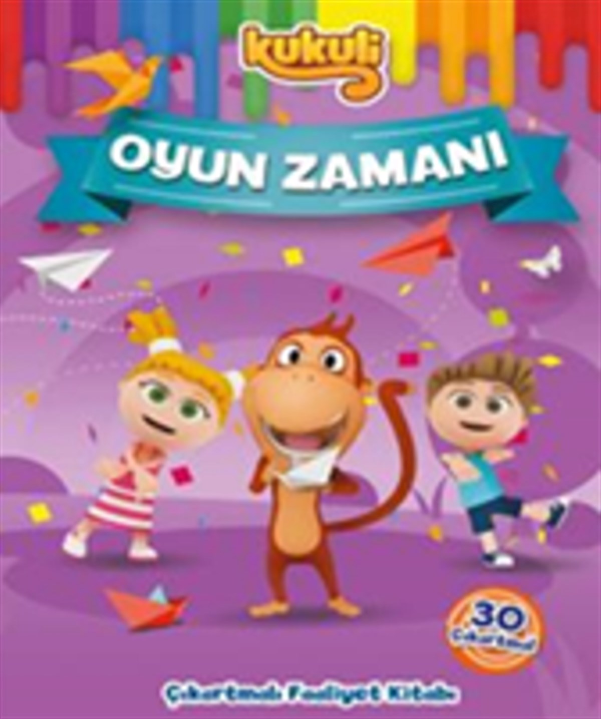 Kukuli Oyun Zamanı Çıkartmalı Boyama Kitabı