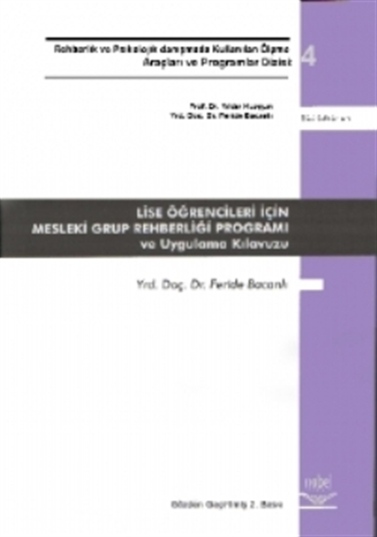 Lise Öğrencileri İçin Mesleki Grup Rehberliği Programı ve Uygulama Kılavuzu