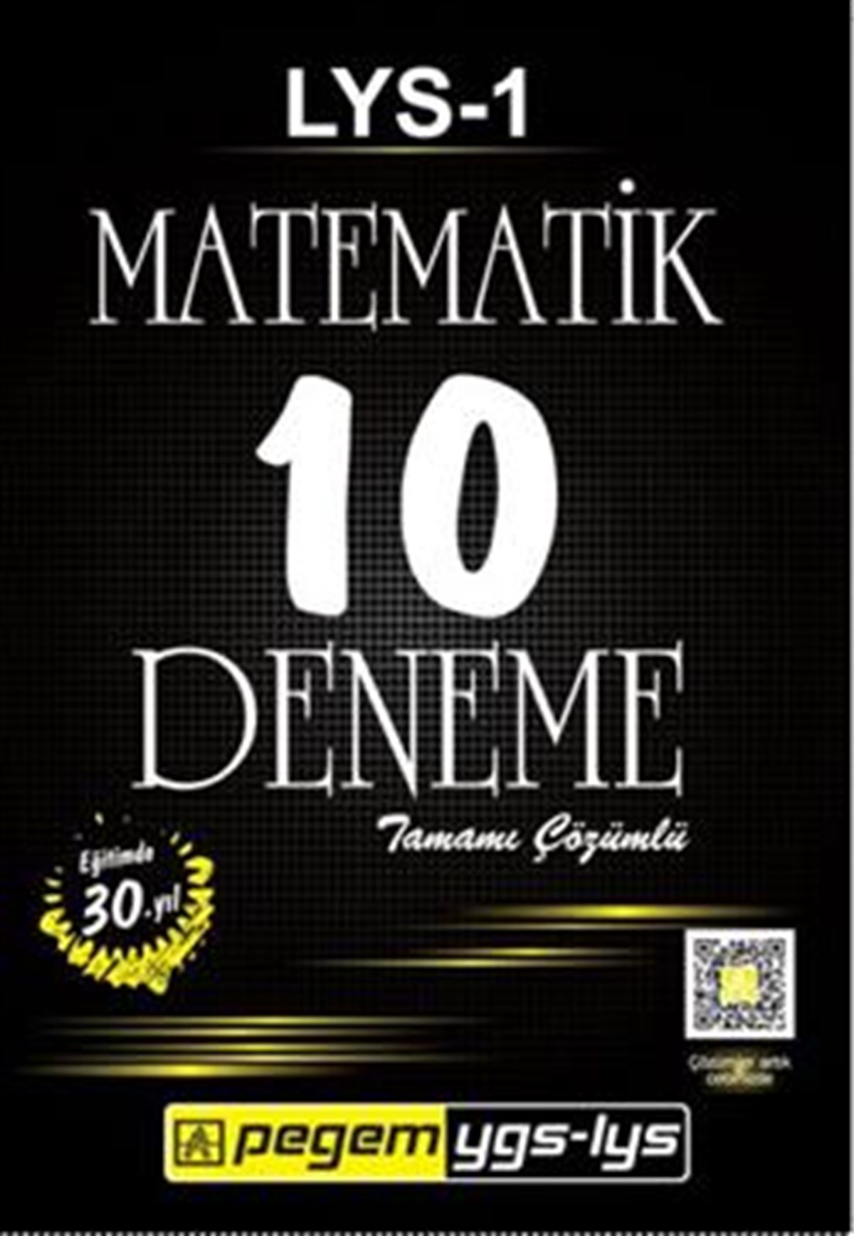 LYS 1 Matematik Tamamı Çözümlü 10 Deneme Pegem Yayınları
