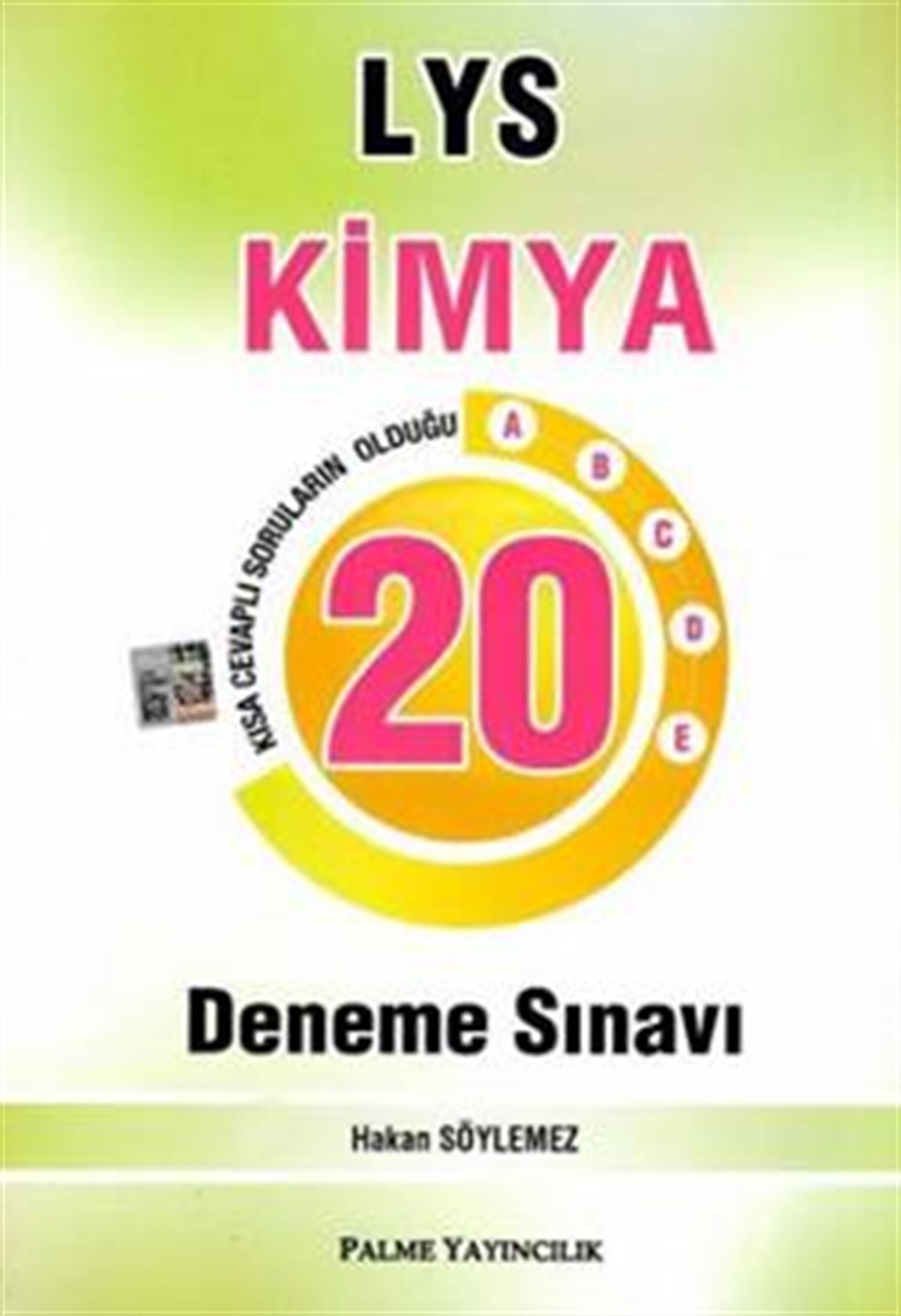 LYS Kimya 20 Deneme Sınavı Palme Yayınları