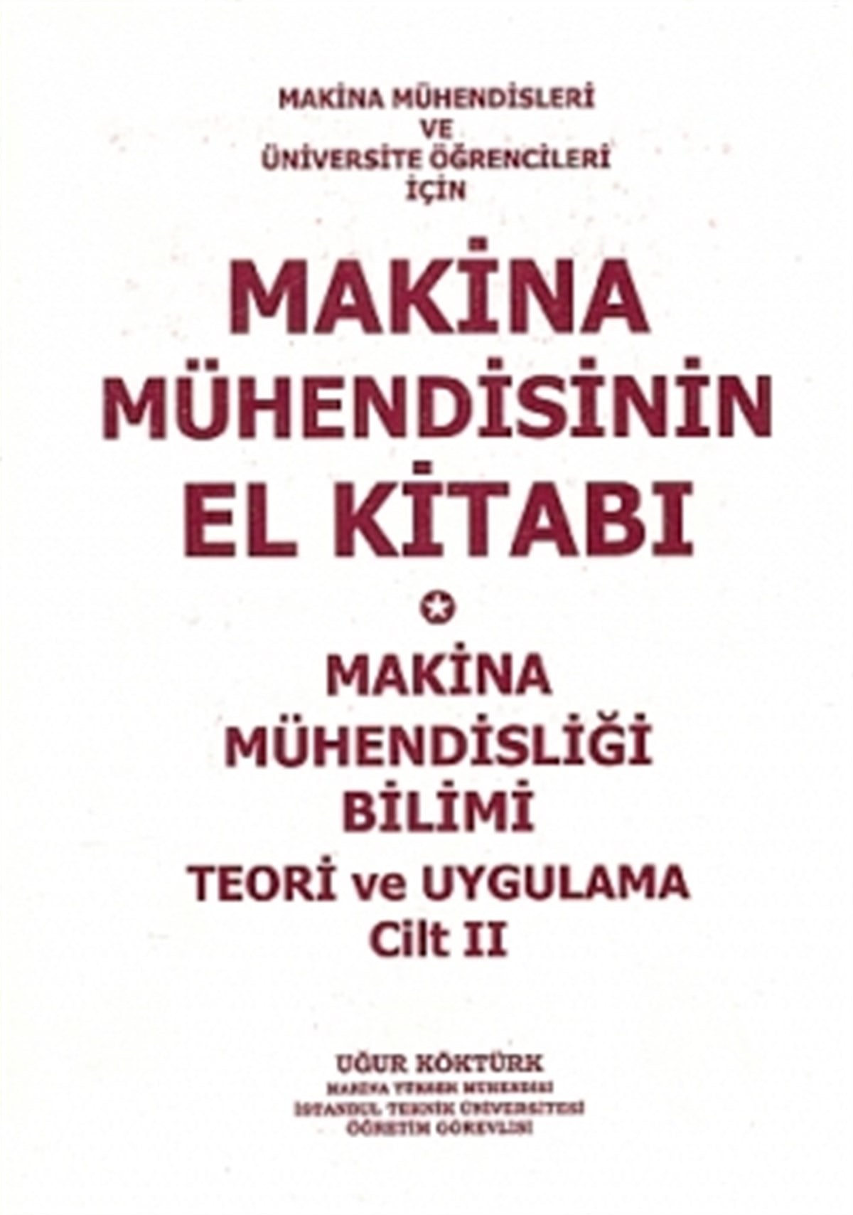 Makina Mühendisinin El Kitabı Cilt 2