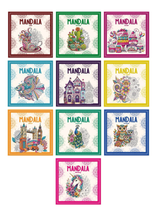 Mandala Boyama Seti (10 Kitap Takım)
