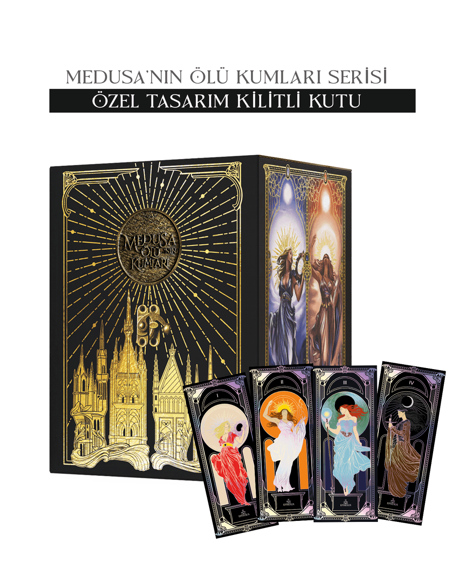 Medusa’nın Ölü Kumları Serisi (Ciltli-Hediyeli Kilitli Kutu)