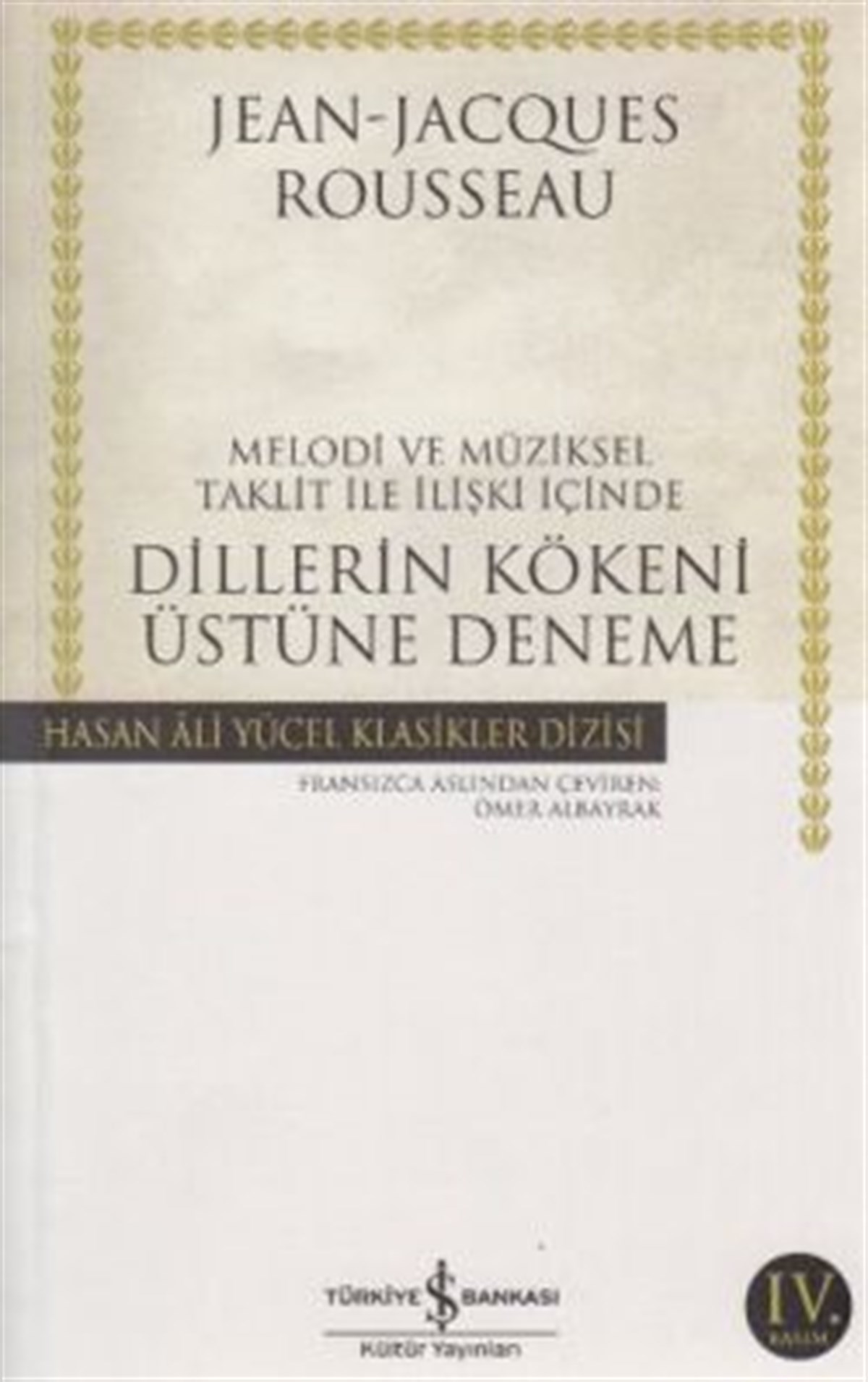 Melodi ve Müziksel Taklit ile İlişki İçinde Dillerin Kökeni Üstüne Deneme