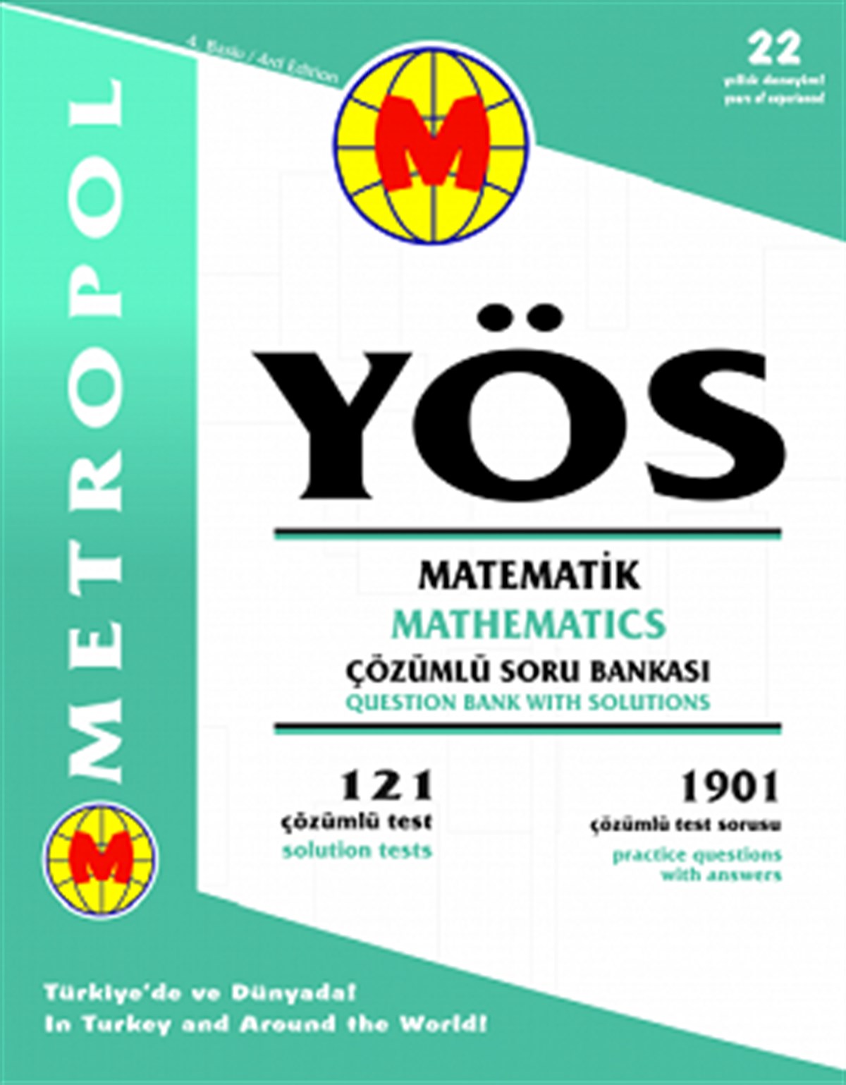 Metropol Yayınları YÖS Matematik Tüm Konular (Çözümlü Soru Bankası)