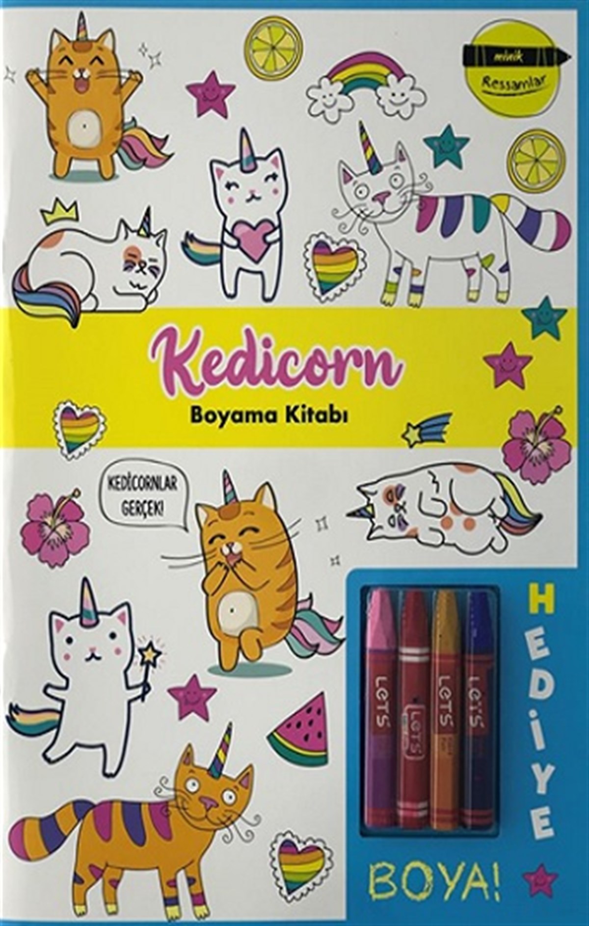 Minik Ressamlar Kedicorn Boyama Kitabı