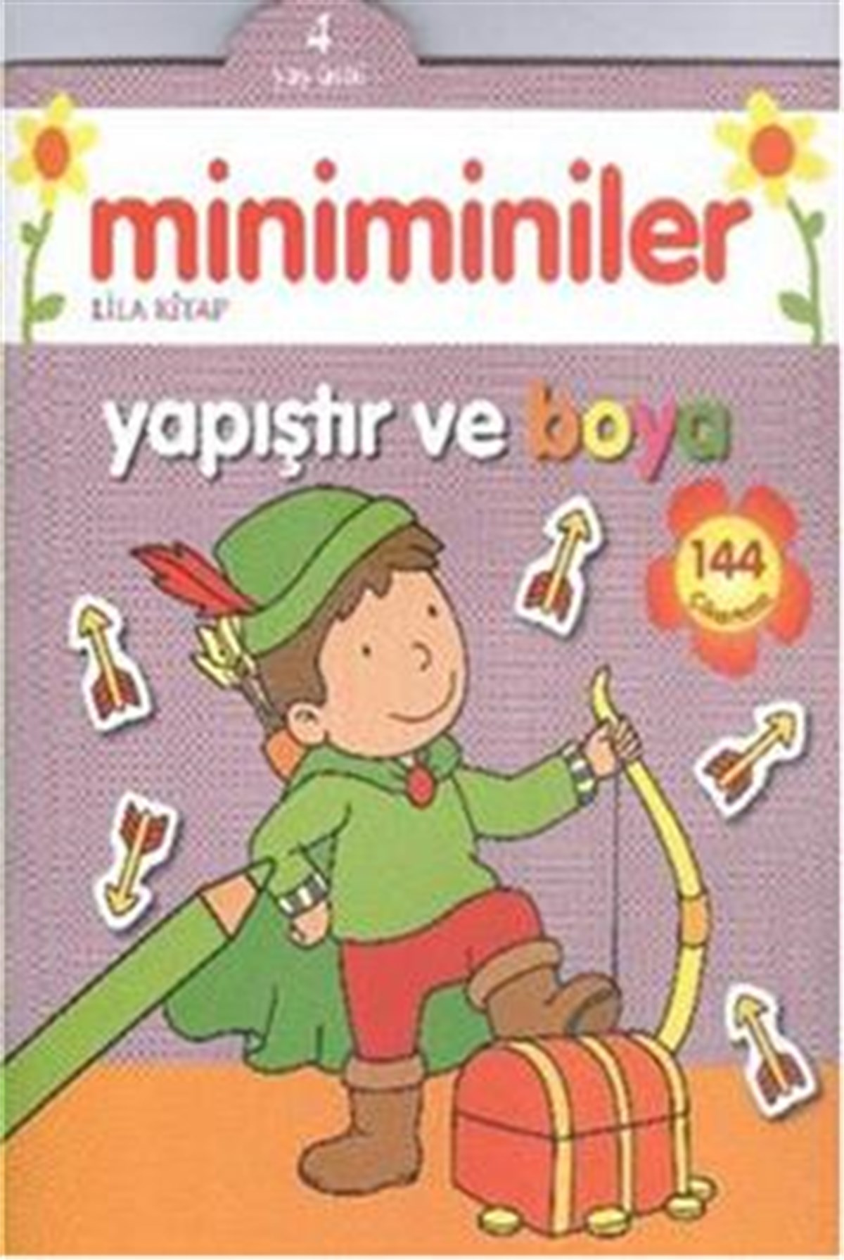 Miniminiler : Lila Kitap Yapıştır ve Boya