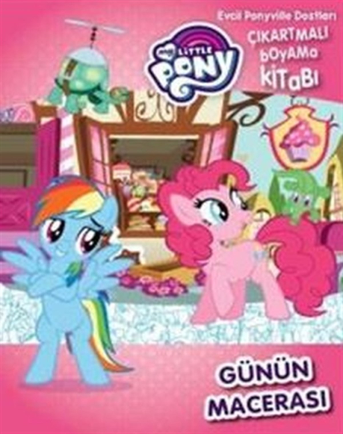 Mlp Günün Macerası Evcil Pony İle Dostları Çıkartmalı Boyama