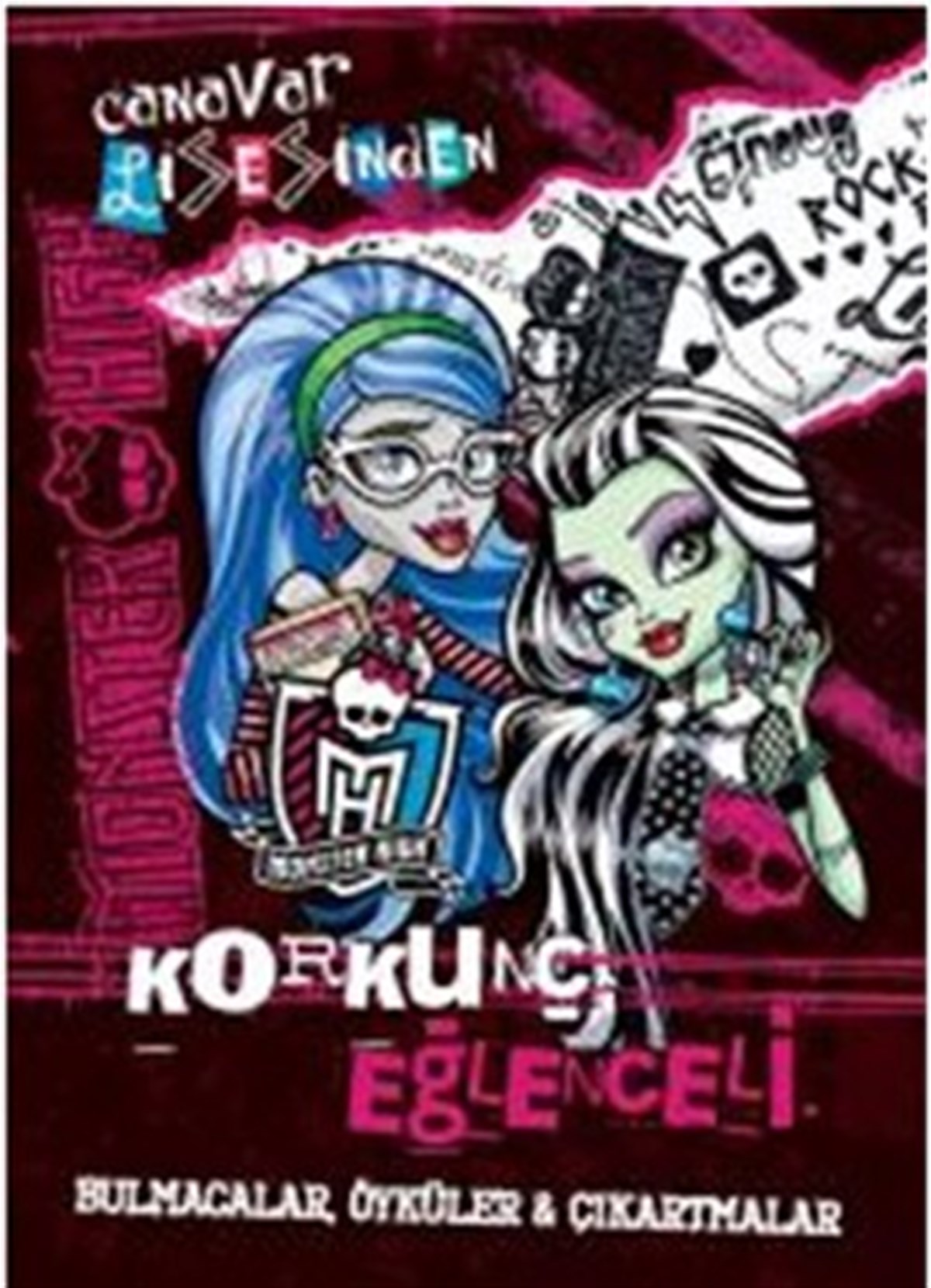 Monster High Korkunç Eğlenceli Bulmacalar, Öyküler ve Çıkartmalar