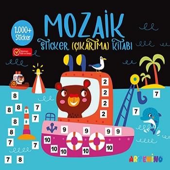 Mozaik Sticker (1.000+ Çıkartma) Kitabı - SİYAH
