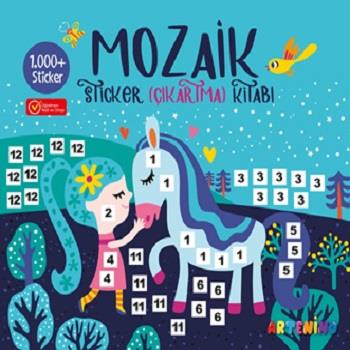 Mozaik Sticker (1.000+ Çıkartma) Kitabı-Turkuaz