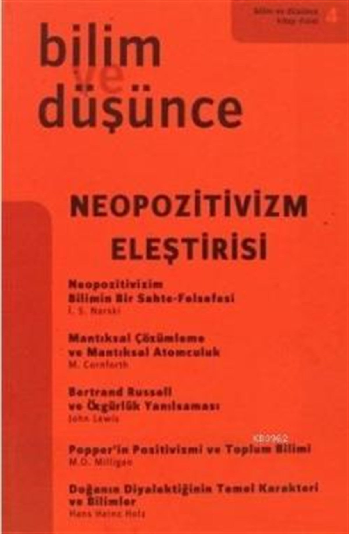 Neopozitivizm Eleştirisi (4. Kitap)