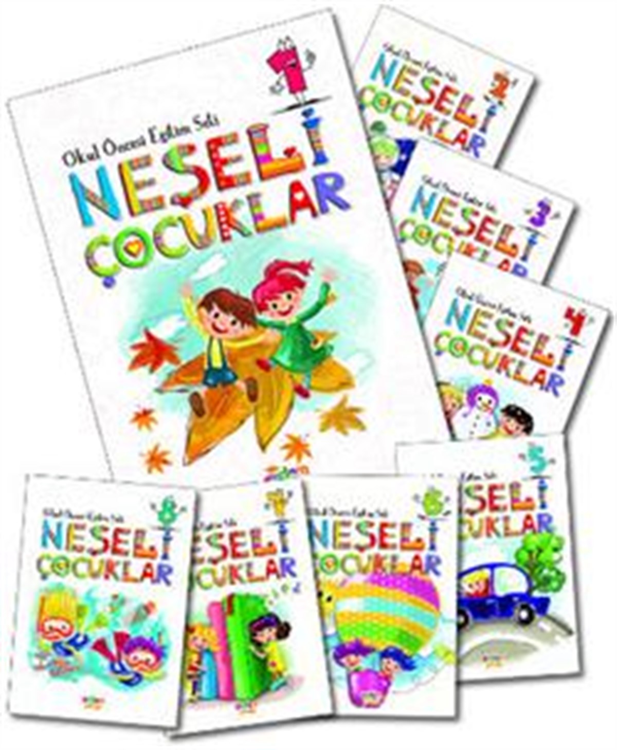 Neşeli Çocuklar Okul Öncesi Eğitim Seti (16 Kitap)