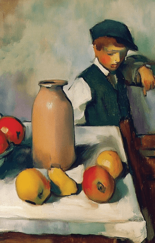 Nesin Defter Çizgili  Cezanne Tarzında