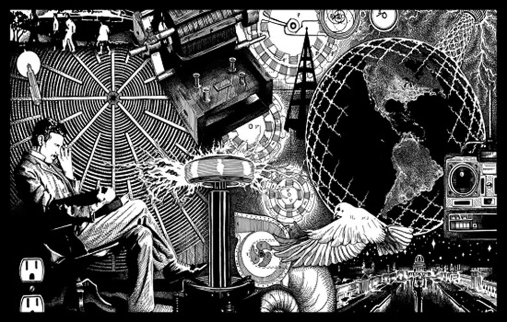 NIKOLA TESLA - POSTER