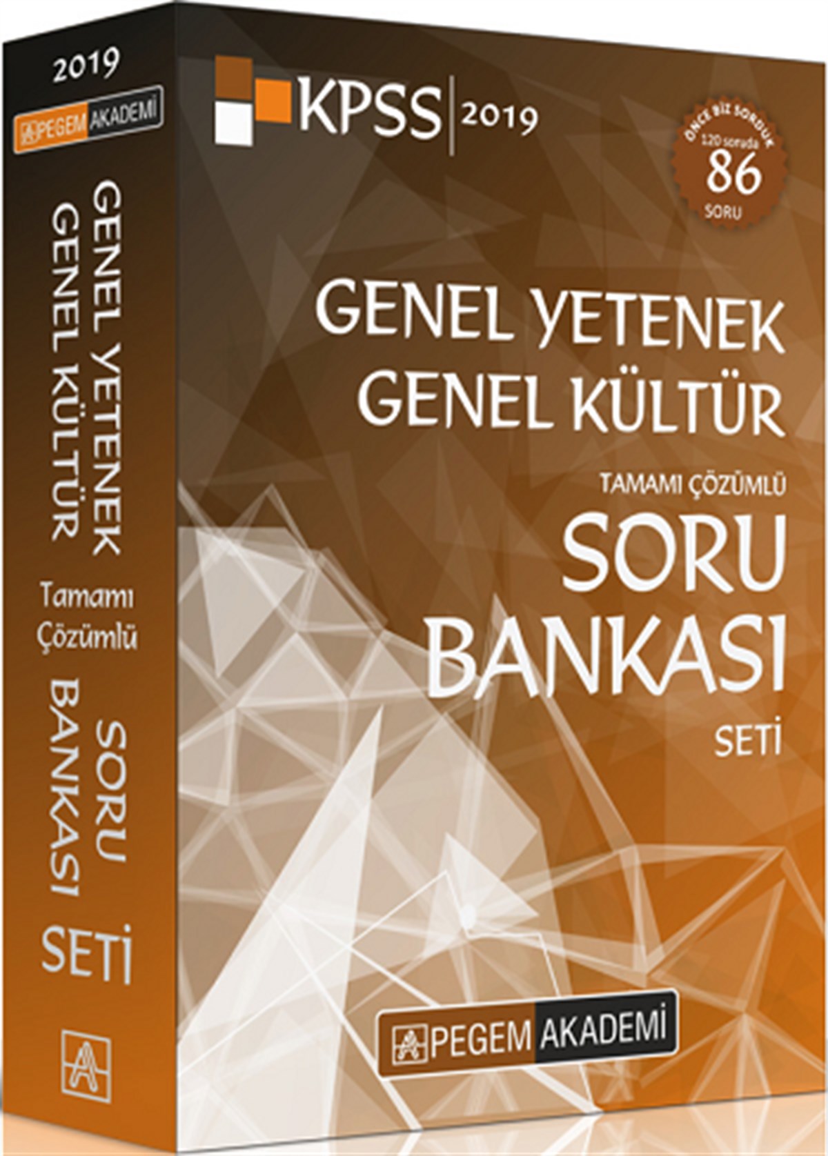 Pegem 2019 KPSS Genel Yetenek Genel Kültür Tamamı Çözümlü Soru Bankası Seti (5 Kitap)