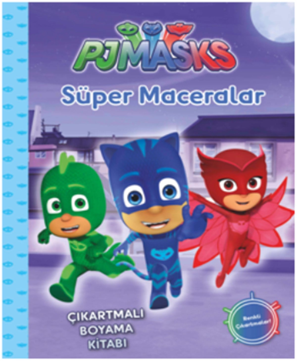 Pjmaskeliler Süper Maceralar Çıkartmalı Boyama Kitabı