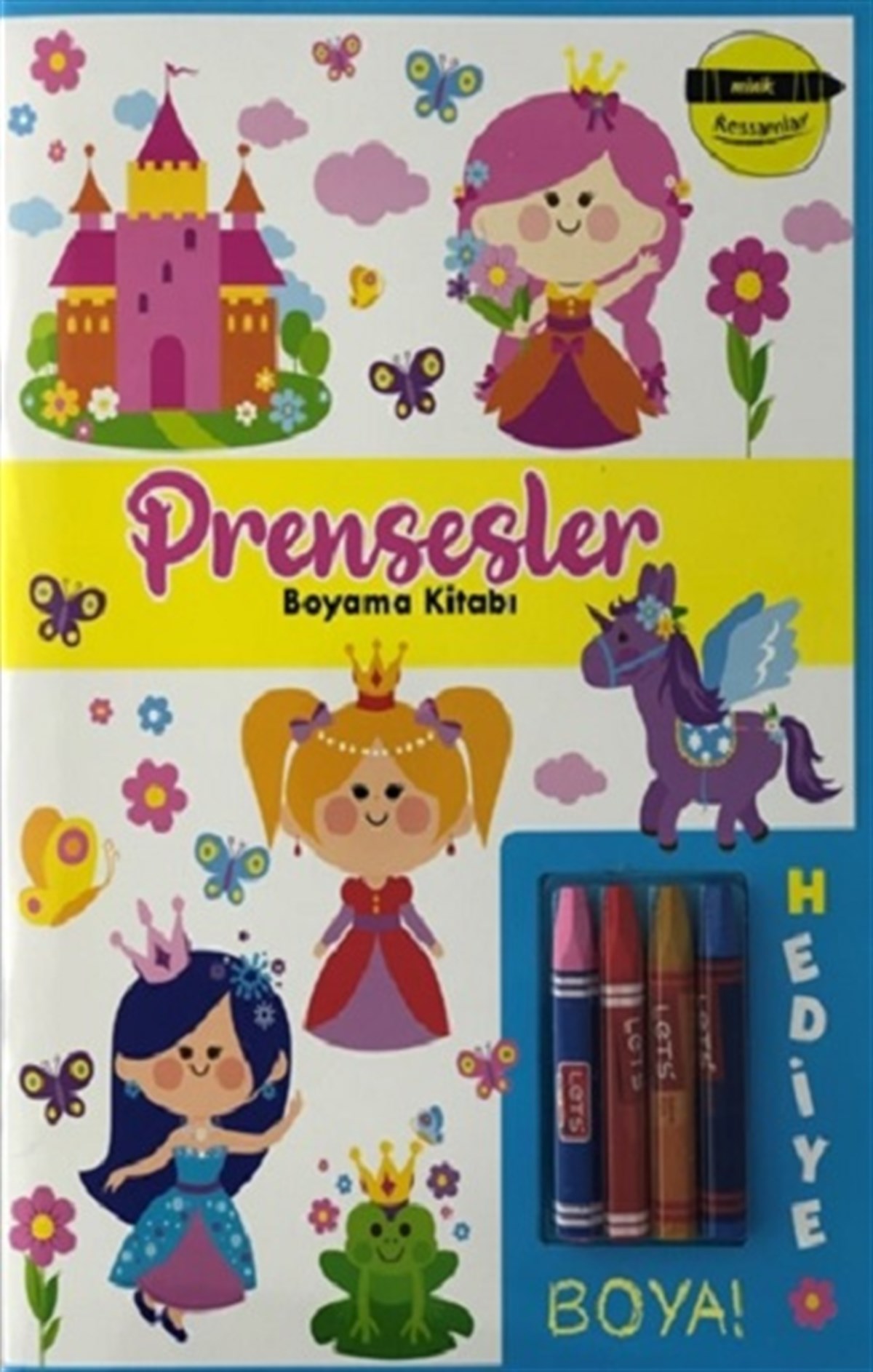 Prensesler Boyama Kitabı - Minik Ressamlar