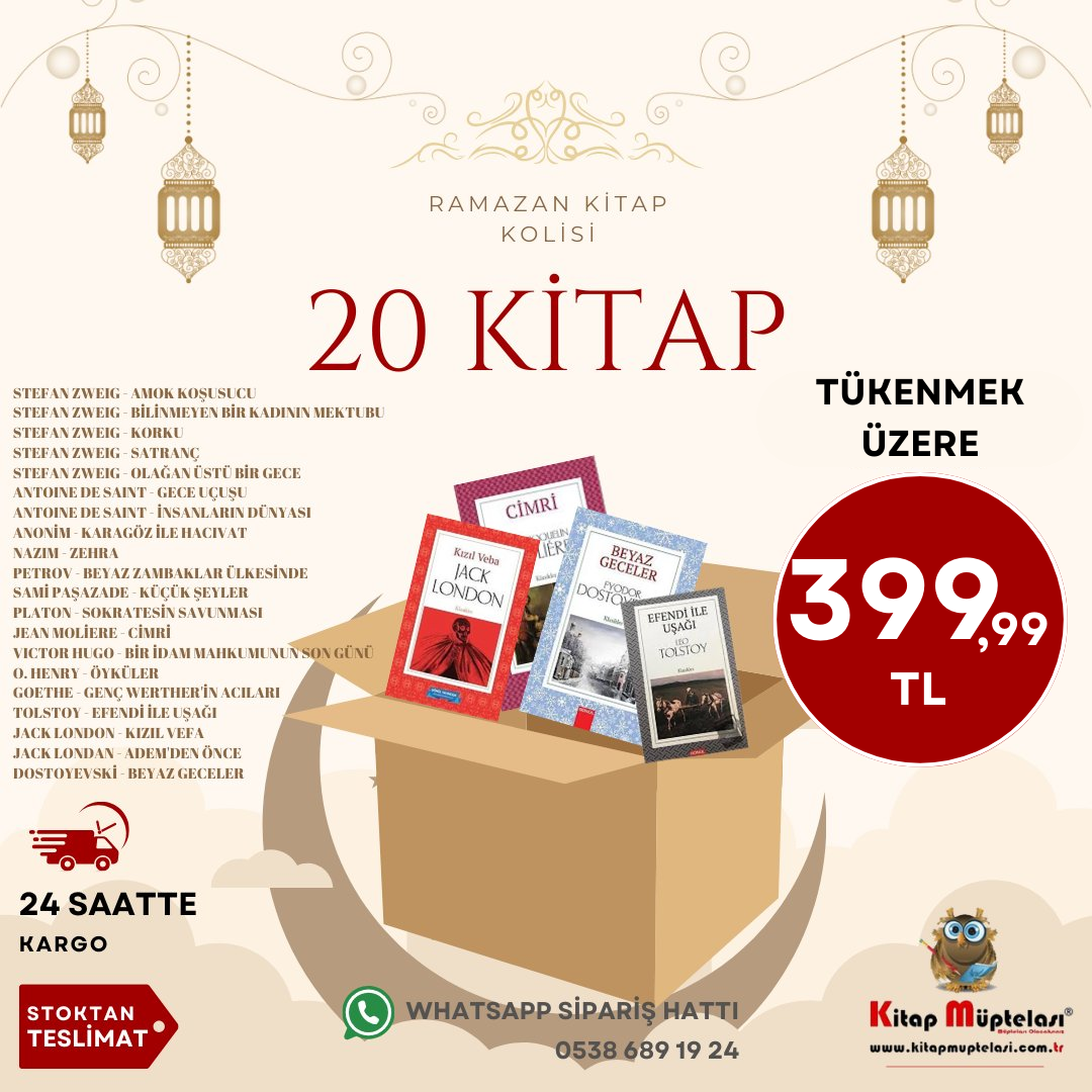 Ramazan Kitap Kolisi (Büyük) - 20 Kitap , Kolektif , Müptela Dükkan , 2417219627320 ,