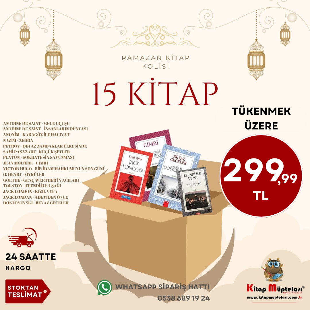 Ramazan Kitap Kolisi (Orta) - 15 Kitap , Kolektif , Müptela Dükkan , 2417219627313 ,