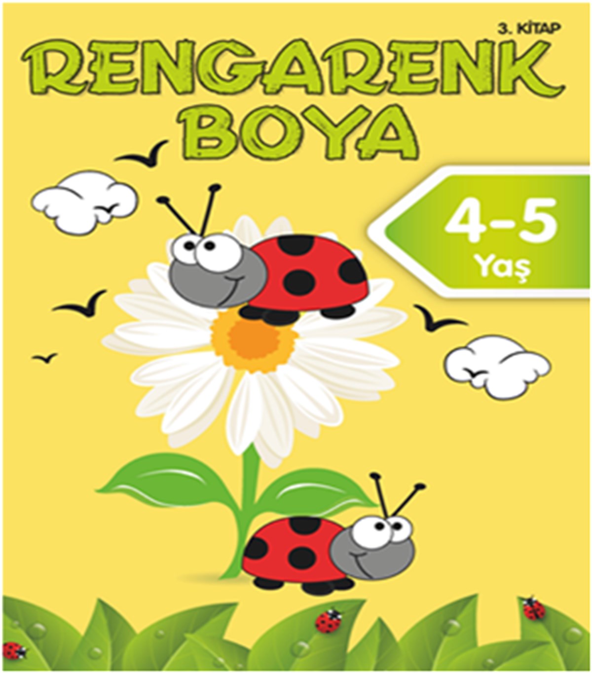 Rengarenk Boya - Kırmızı Kitap - 3 - 4 Yaş