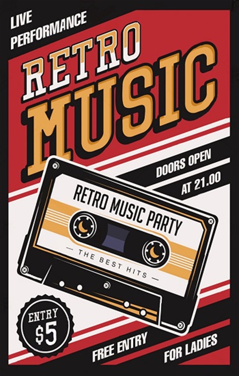 RETRO MUSIC - POSTER