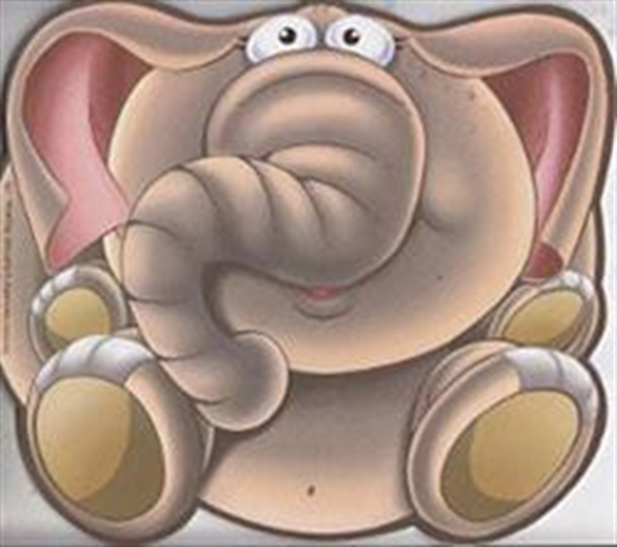 Sevimli Hayvanlar Çıkartmalı Boyama - Fil