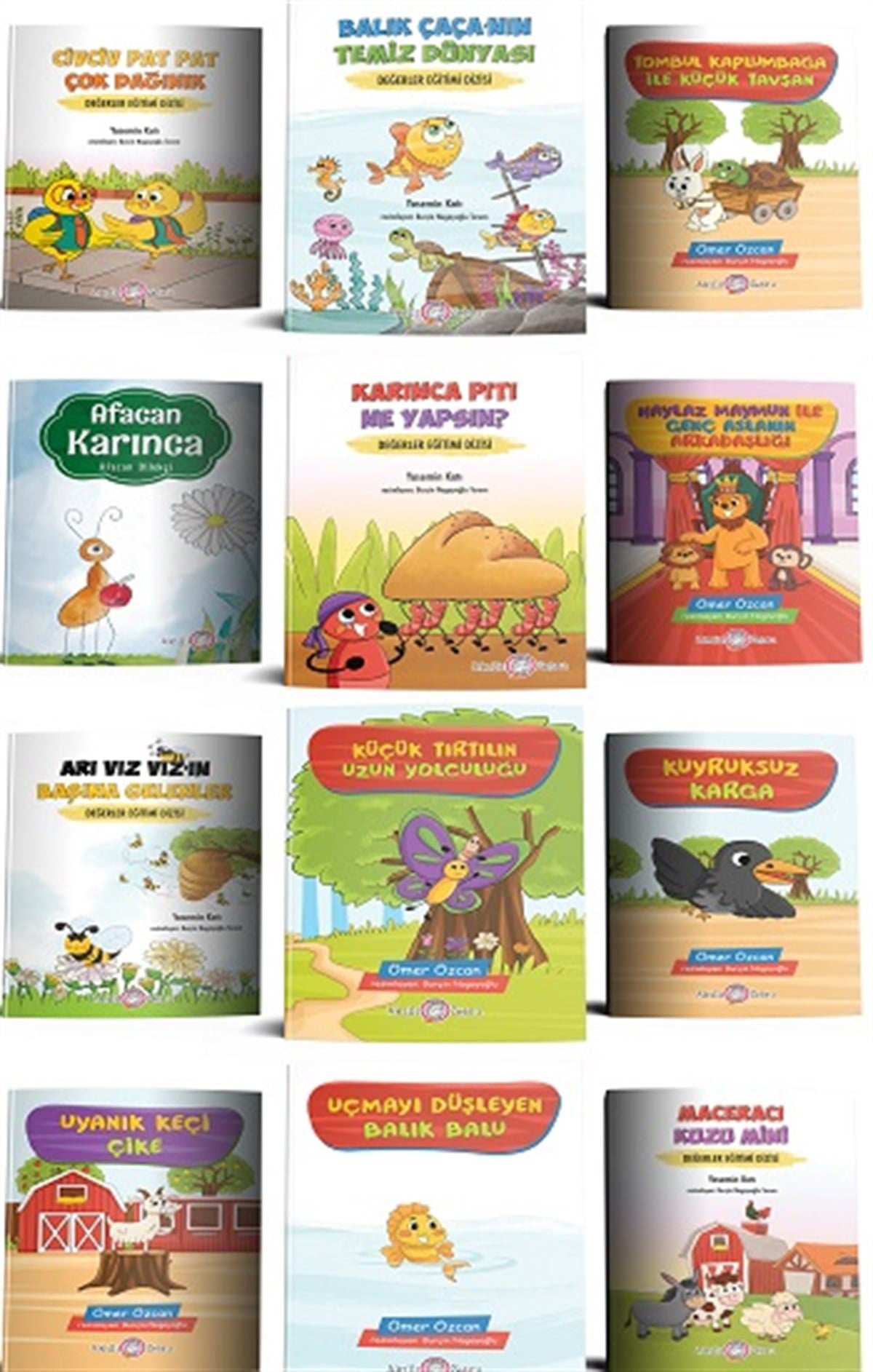 Sevimli Hayvanlar Hikaye Seti (12 Kitap)