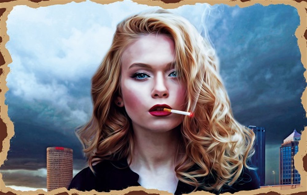 SİGARA İÇEN KIZ - POSTER