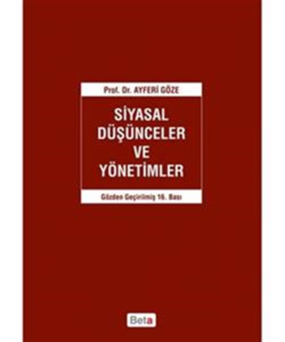 Siyasal Düşünceler ve Yönetimler