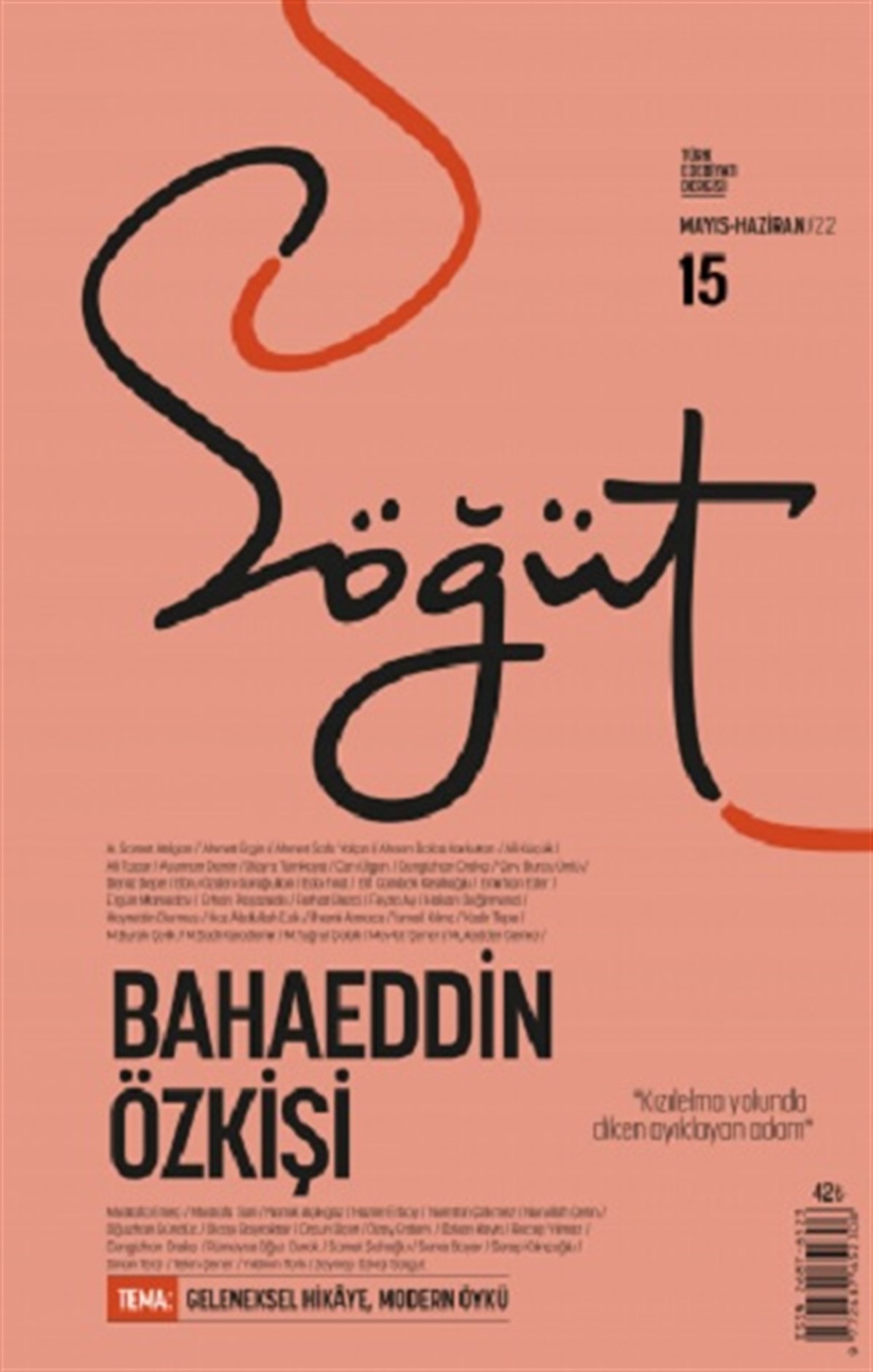 Söğüt - Türk Edebiyatı Dergisi Sayı 15 / Mayıs - Haziran 2022