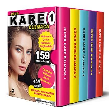 Süper Kare Bulmaca 5 Kitap – Kutulu Set